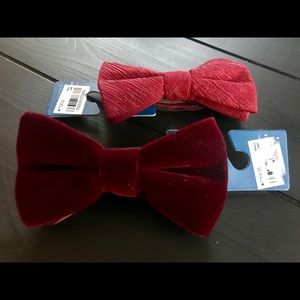 Ryan Seacrest Men’s Bow tie in red velvet
